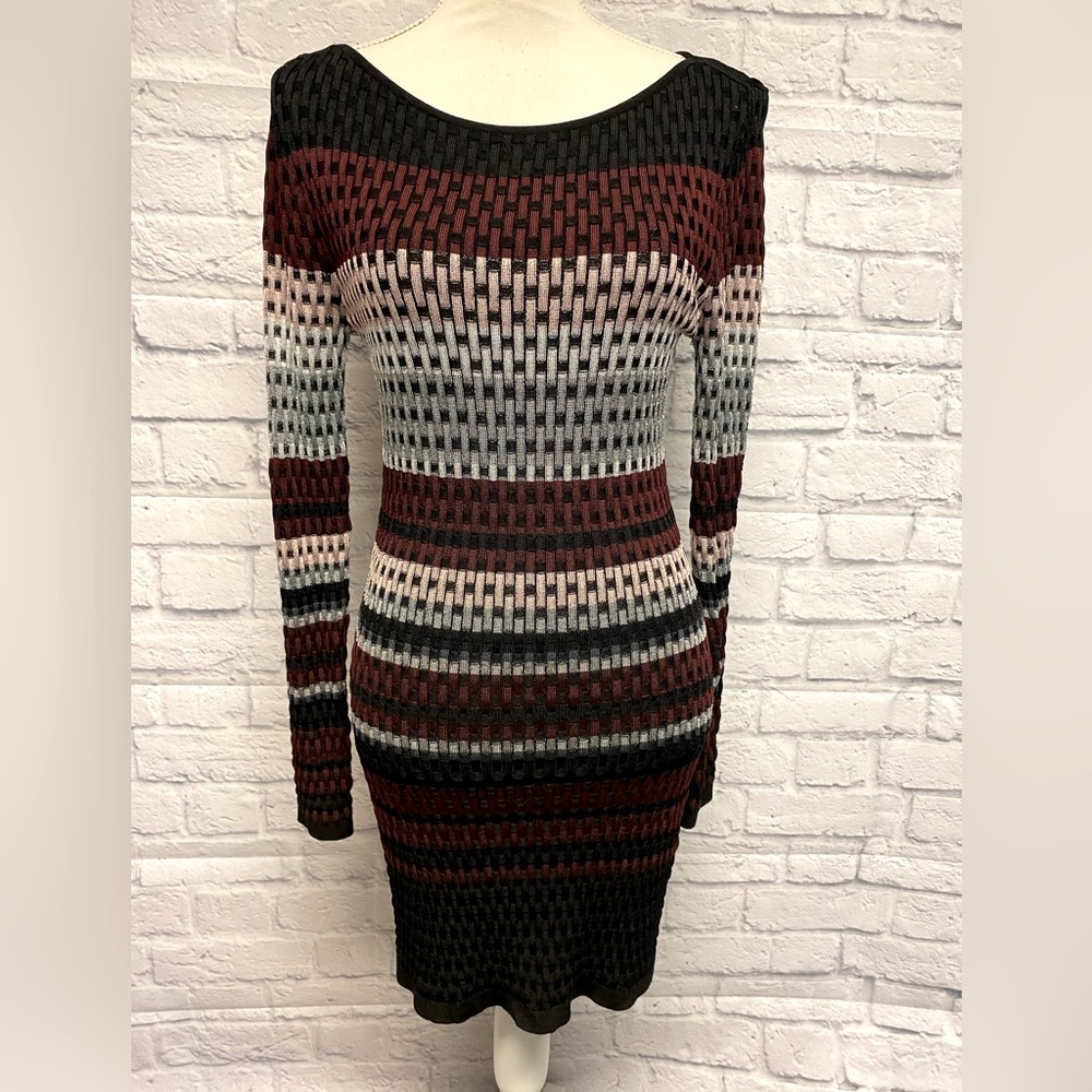 White House Black Market Stretch Long Sleeve Dress Sz S